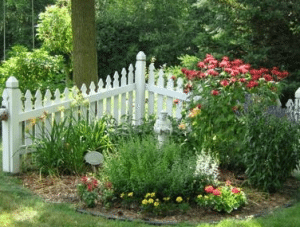 white picket fence
