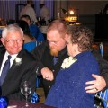 my parents and our son at his wedding
